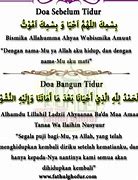 Doa Tidur Islam Bahasa Indonesia